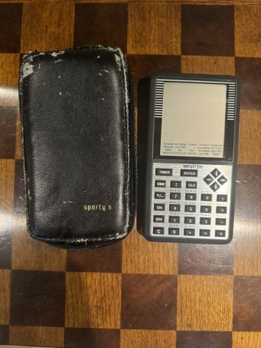 Tested works sporty&#039;s e6b electronic flight computer w/ case, information cards