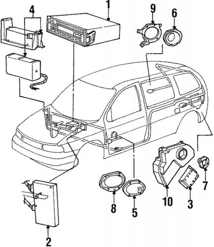 Genuine ford speaker bracket f58z-18963-a