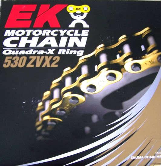 Hayabusa ek zvx2 zvx 530 150 link gold chain zx14 zx12  r1 b-king cbr gsxr 1000 