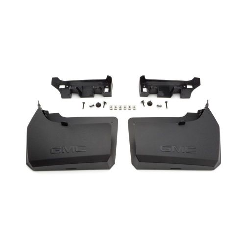 New oem gm &#039;19-&#039;24 gmc sierra 1500 rear molded splash guards in black 84420656