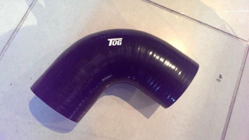 Tog 3.5 inch 89mm 90 degree silicone hose bend elbow black