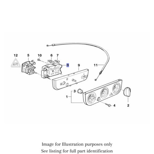 Bmw genuine heater control unit for 3 series e36 64118368295 8 and 9 in picture