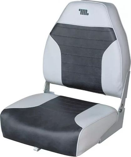 Wise 8wd588pls-664 standard high back fishing boat seat, grey/charcoal