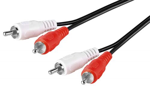 Rca cable 2-channel stereo connecting cable shielded - 1.5m-