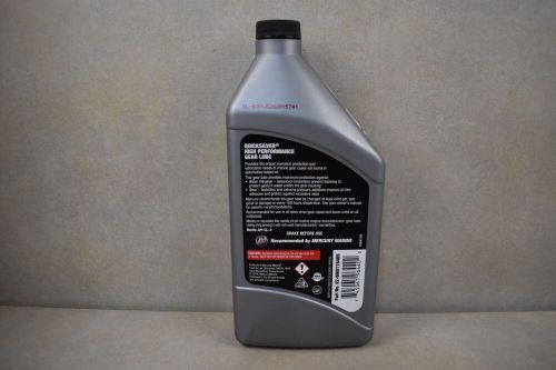 Quicksilver marine high performance gear lubricant sae 90 - 32 oz.