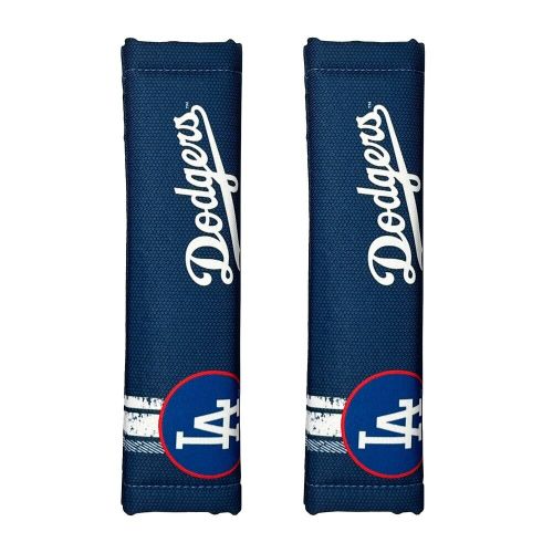 La dodgers seatbelt shoulder pads protector universal car trucks pair