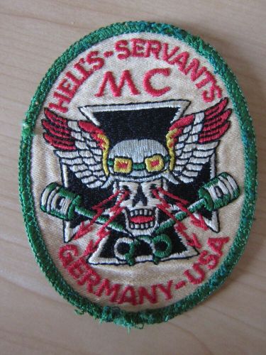 Mc patch hells servants mc germany usa rocker hat motorcycle club patches vest-