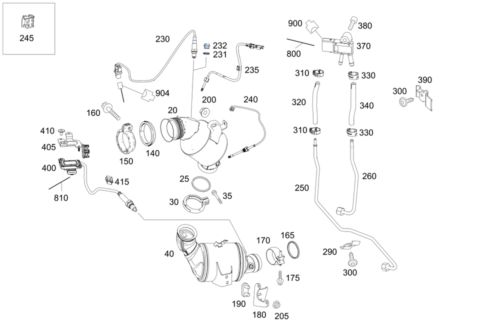 Genuine mercedes-benz temperature sensor 000-905-26-05