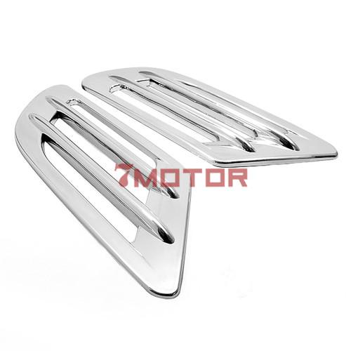 Universal fits 2 stick-on suv truck chrome air intake side vents grille warranty