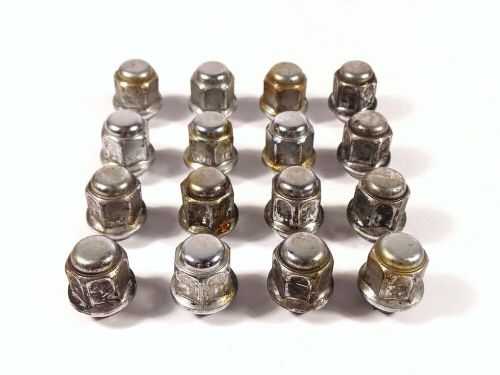 Kia rio ii jb original wheel nuts chrome cone 16 pieces m12x1.5-