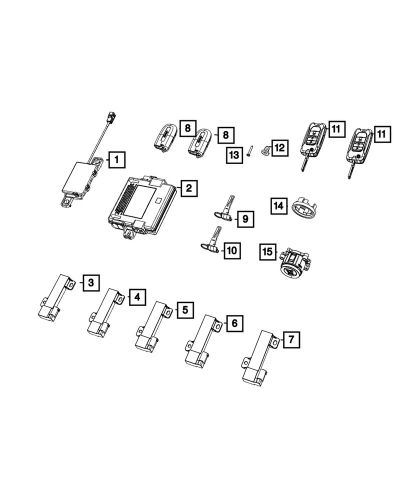 Genuine mopar hub receiver 68462435aa