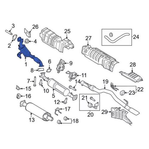 Genuine ford catalytic converter ck4z-5h270-a