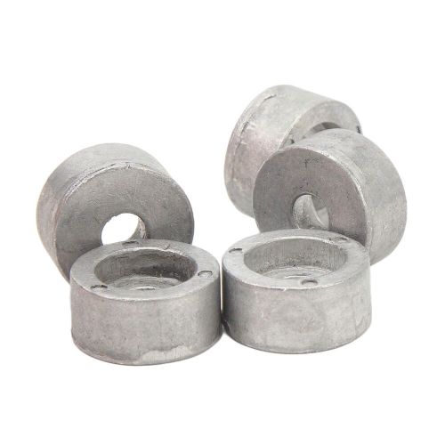 For marine round zinc anode 5 pack oxidation resistant replacement for outboard