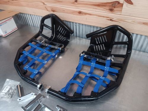 For honda trx 450r 450er sportrax 450 all year nerf bars pro peg heel guard blue