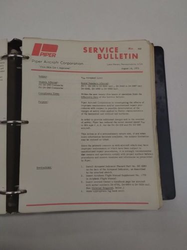 Piper service bulletins-original