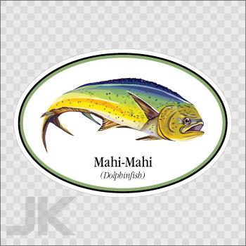 Decal stickers fish salt water dorado dolphin ocean pacific atlantic 0500 x6224