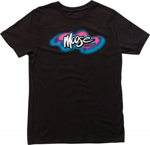 Moose racing youth retro moose t-shirt medium black 3032-3509