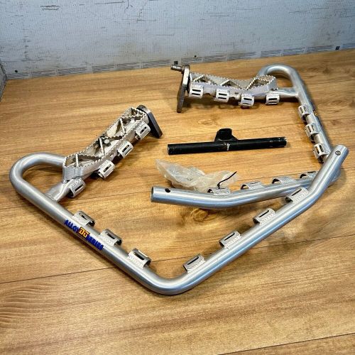 Nos dg alloy series nerf bars with foot pegs / yamaha raptor 660 660r yfm660r