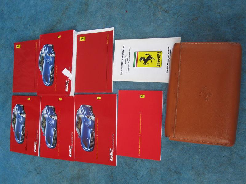 2005 ferrari 612 scaglietti  owners manual handbook