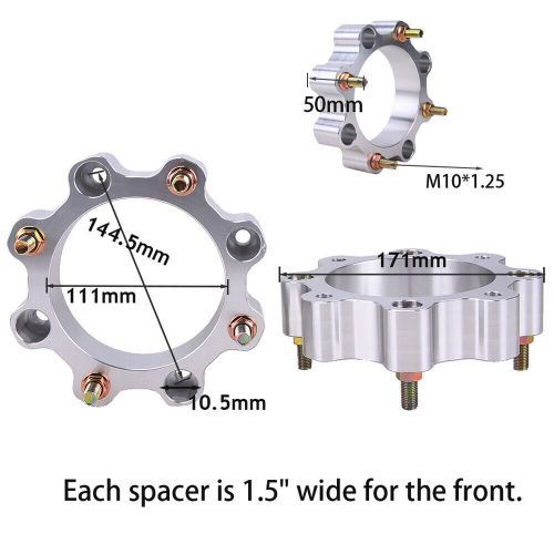 For yamaha raptor 700 660 1.5&#034; 2&#034; (3&#034; 4&#034;) complete wheel spacers front rear pair