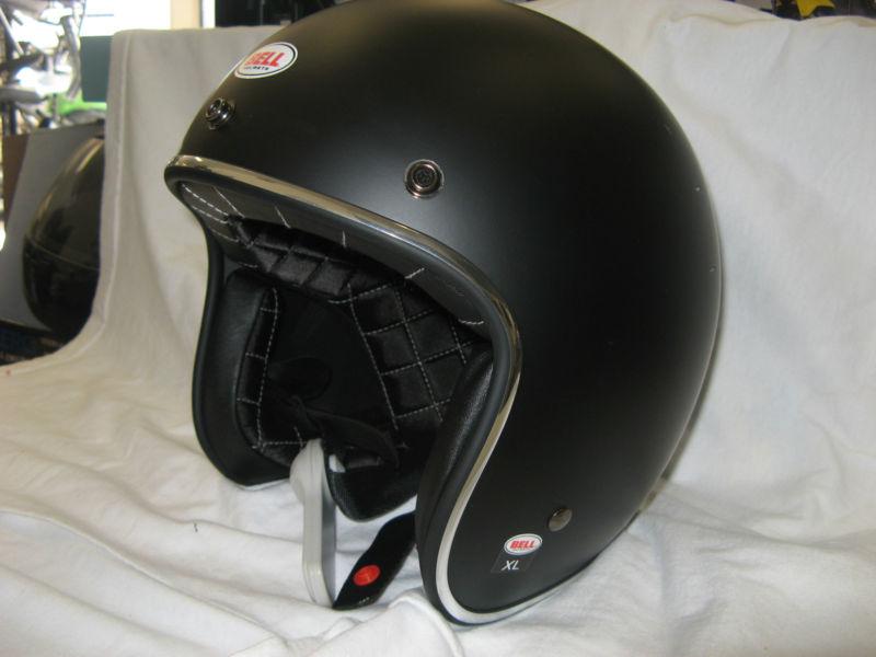 Bell helmets custom 500 matte black motorcycle helmet xl