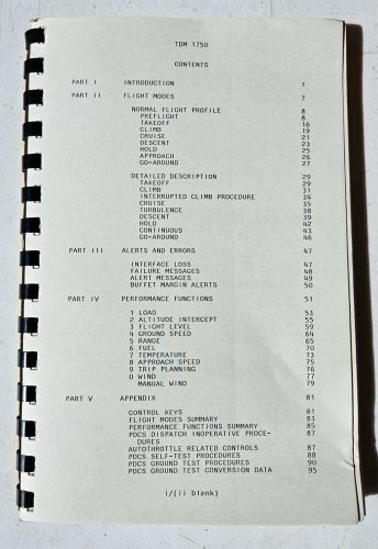 Boeing 727 pdcs performance data computer manual