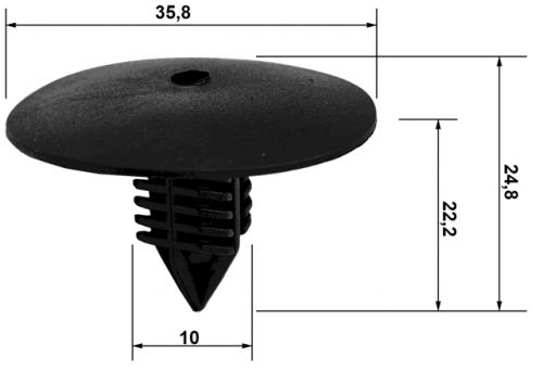 Retainer clip oem 7703077435 febest 88570-003