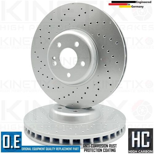 For mercedes e350d drilled front brake discs pair 360mm a0004212312