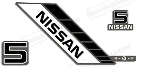 Fits nissan 5hp outboard motor engine decal kit - 1990&#039;s