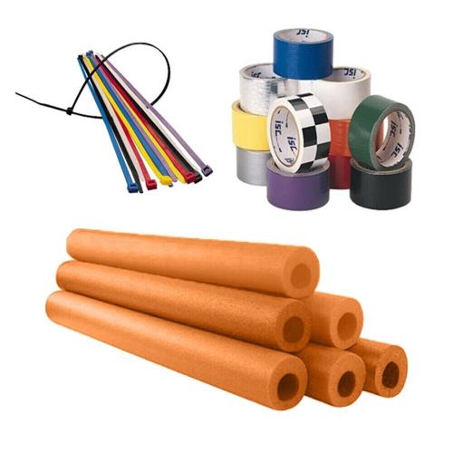 Foam roll bar / cage padding installation kit, orange