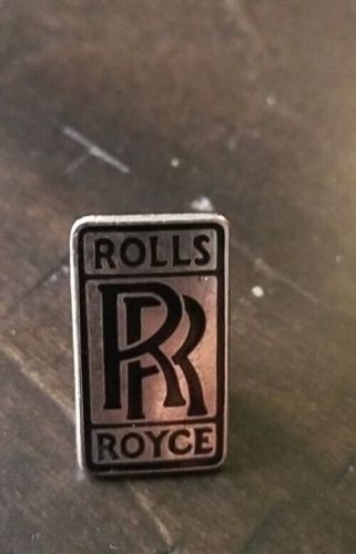 Rolls royce car phantom silver front radiator grille emblem badge logo pin lapel