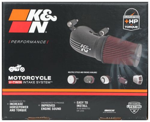 K&amp;n air intake system with high flow roto mold tube for h d softail 57-1137