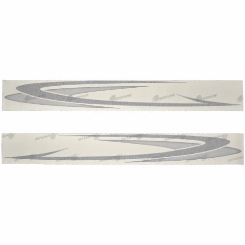 G3 boat hull graphic decals | sportsman ss silver black (set of 2)