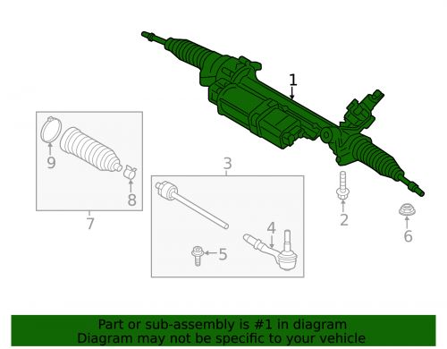 Genuine bmw steering gear 32-10-5-a74-963