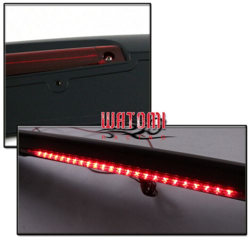 Rear trunk spoiler wing+led brake light matte black for 16-17 maxima sport style