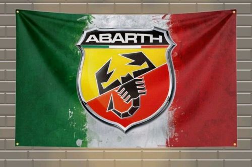 Fiat abarth workshop/mancave advertising fan flag/banner