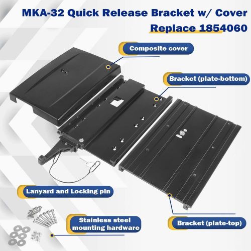 1854060 mka-32 composite quick release bracket for minn kota ulterra terrova pd