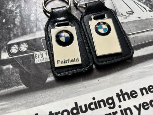 Two genuine bmw keyrings fairfield blank keychain e30 e36 e90 f10 g30 e39 e3