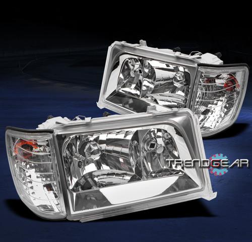 85-95 mercedes-benz w124 e-class crystal headlight+corner signal left+right 4pcs