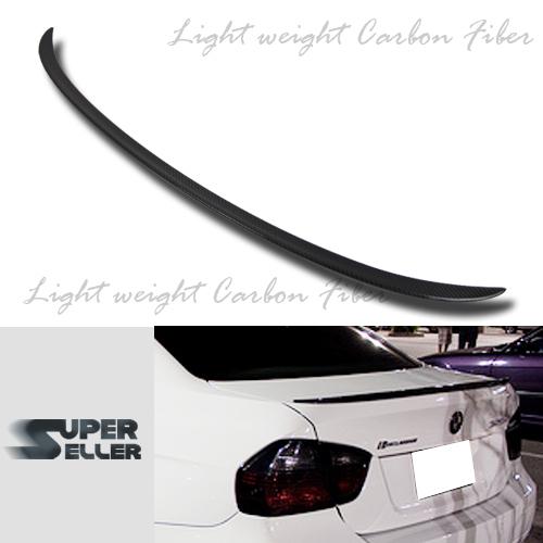 Carbon fiber 05-11 bmw e90 rear m3 type boot spoiler sedan trunk 323i 335i☜