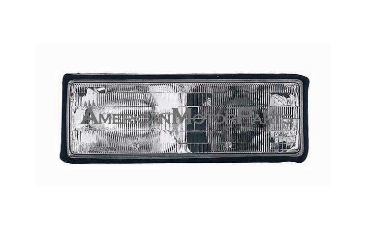 Left driver side replacement headlight head lamp 87-90 chevy caprice - 16513075