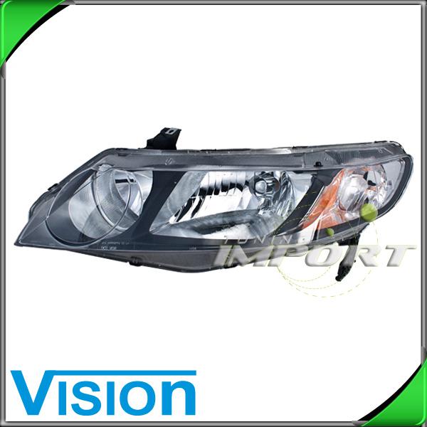 Driver side left l/h headlight lamp 2006-11 honda civic hybrid 09-10 civic sedan