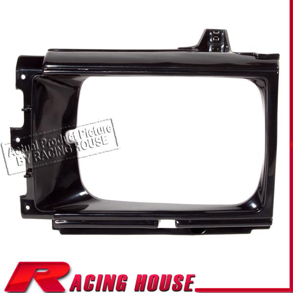 Driver side frame head light lamp door bezel 84-86 toyota pickup 2wd left black