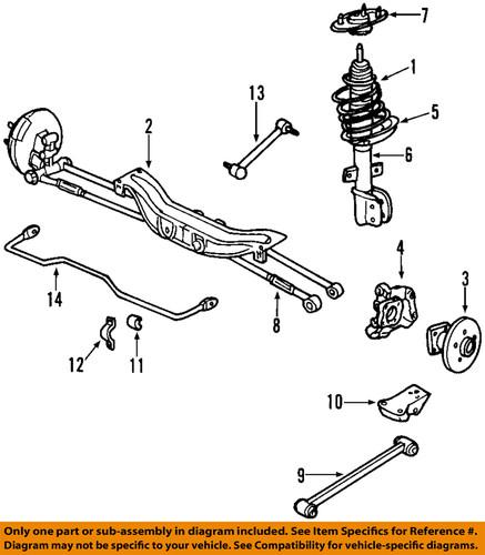 Chevrolet gm oem 10398291 strut cushion/mount/suspension strut mount