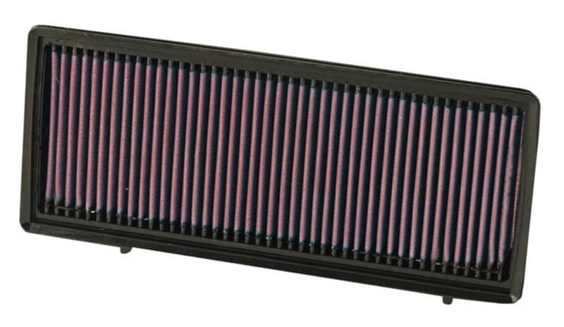 K&n filters 33-2374 - air filter; panel; h-1 1/8 in.; l-12.25 in.; w-5.25 in.