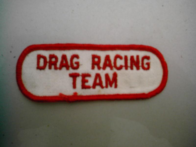Original & rare 1950's 1960's " drag racing team " patch....