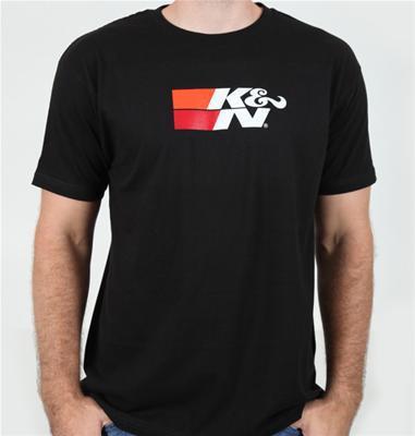 K&n t-shirt cotton black k&n racing logo men's 2x-large tall each 88-6005-xxl