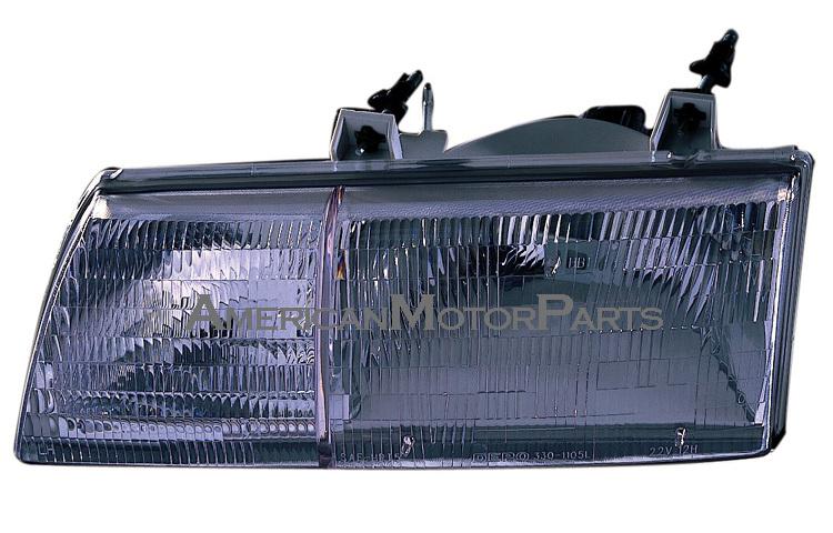 Depo driver & passenger side replacement headlight head lamp 89-91 ford taurus