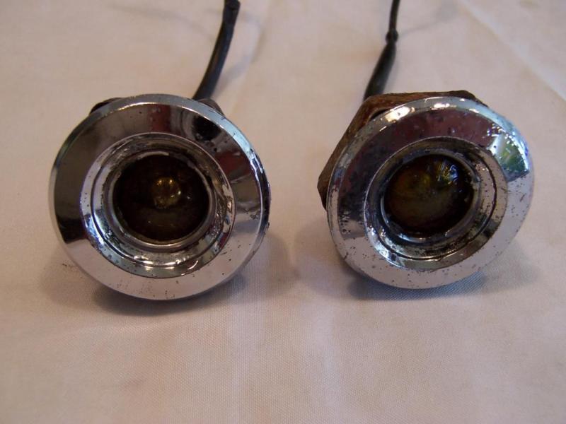 1968 dodge dart charger coronet superbee oem front side marker lights pair nice!