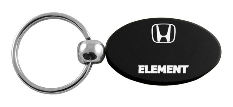 Honda element black oval keychain / key fob engraved in usa genuine